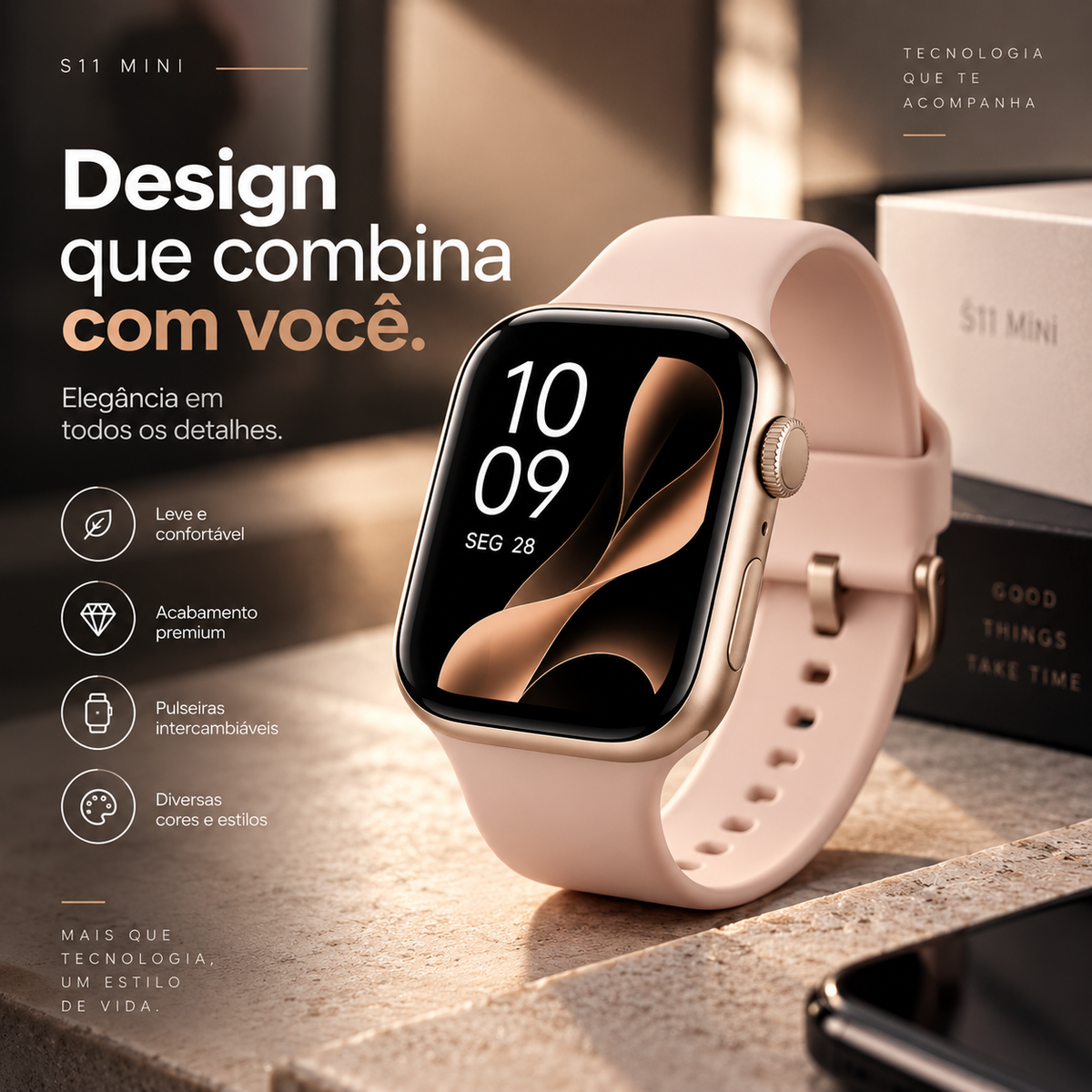 Smartwatch Microwear S11 Mini Series 11 42mm