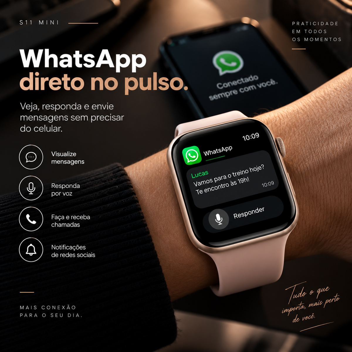 Smartwatch Microwear S11 Mini Series 11 42mm
