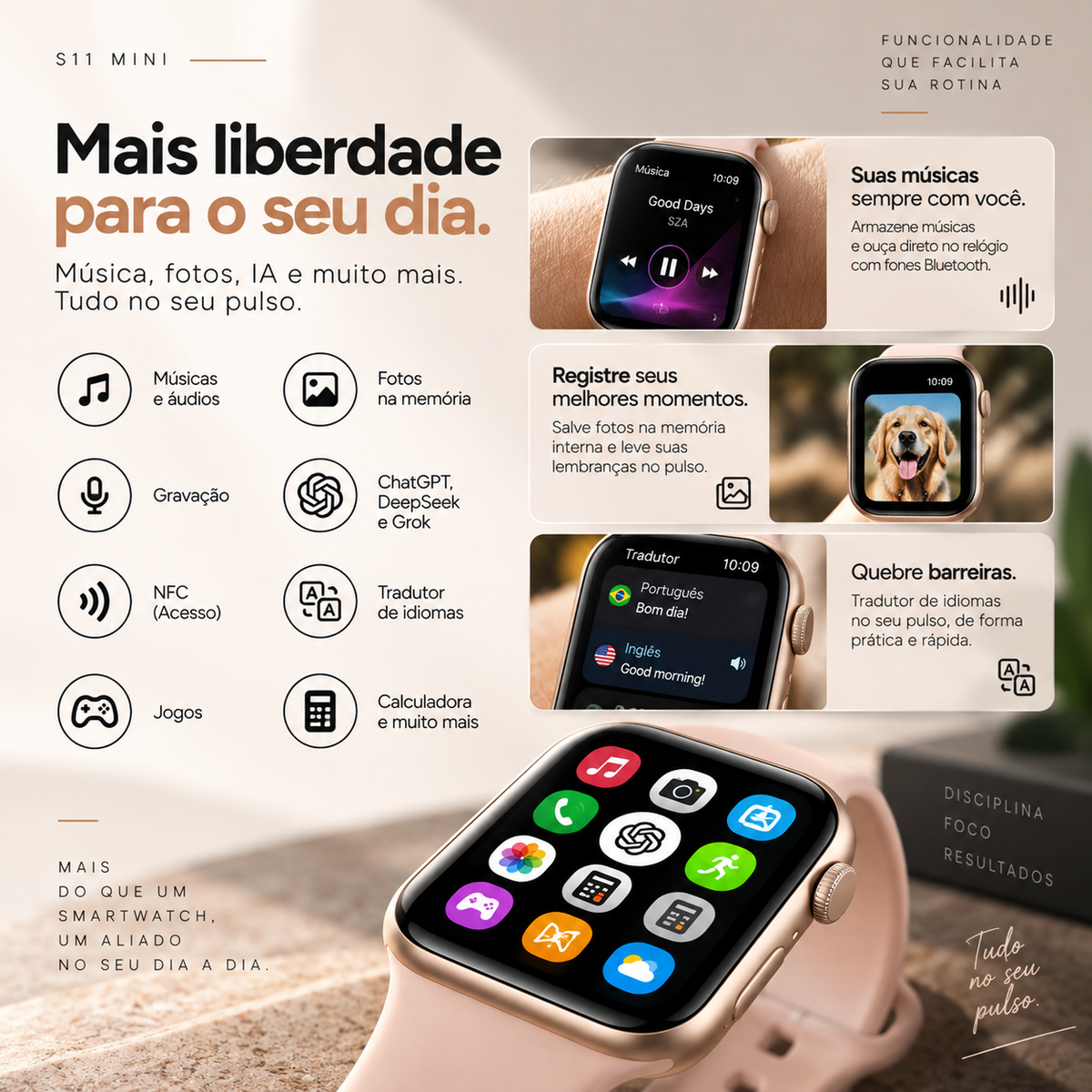 Smartwatch Microwear S11 Mini Series 11 42mm